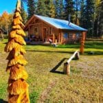 Remote log cabin rentals Dease Lake BC